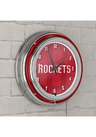 Houston Rockets Fade Retro Neon Wall Clock
