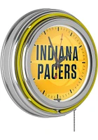 Indiana Pacers Fade Retro Neon Wall Clock