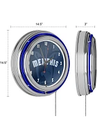 Memphis Grizzlies Fade Retro Neon Wall Clock