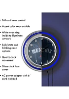 Memphis Grizzlies Fade Retro Neon Wall Clock