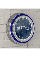 Memphis Grizzlies Fade Retro Neon Wall Clock