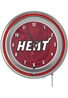 Miami Heat Fade Retro Neon Wall Clock