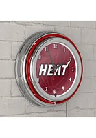 Miami Heat Fade Retro Neon Wall Clock