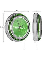Minnesota Timberwolves Fade Retro Neon Wall Clock
