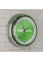 Minnesota Timberwolves Fade Retro Neon Wall Clock