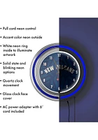 New Orleans Pelicans Fade Retro Neon Wall Clock