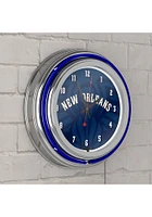 New Orleans Pelicans Fade Retro Neon Wall Clock