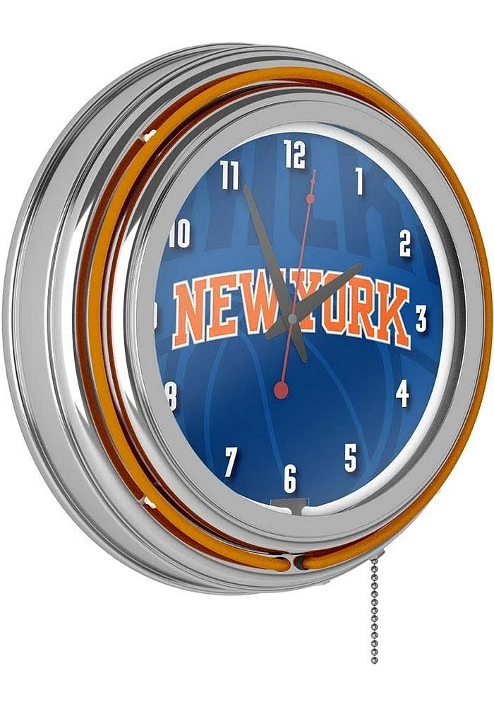 New York Knicks Fade Retro Neon Wall Clock