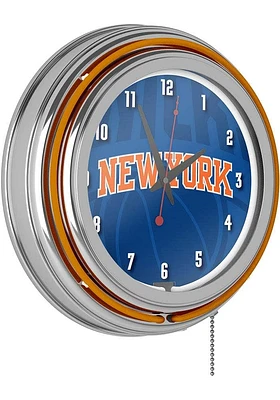 New York Knicks Fade Retro Neon Wall Clock