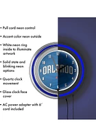 Orlando Magic Fade Retro Neon Wall Clock