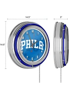 Philadelphia 76ers Fade Retro Neon Wall Clock