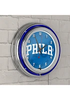 Philadelphia 76ers Fade Retro Neon Wall Clock