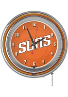 Phoenix Suns Retro Neon Wall Clock