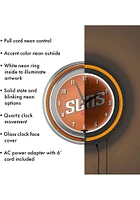 Phoenix Suns Retro Neon Wall Clock