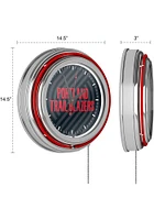 Portland Trail Blazers Fade Retro Neon Wall Clock