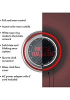 Portland Trail Blazers Fade Retro Neon Wall Clock