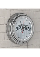San Antonio Spurs Fade Retro Neon Wall Clock