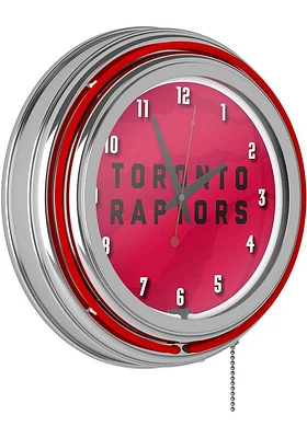 Toronto Raptors Fade Retro Neon Wall Clock