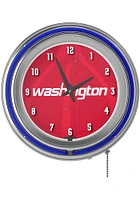 Washington Wizards Fade Retro Neon Wall Clock