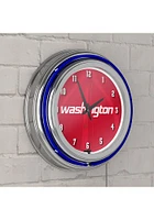Washington Wizards Fade Retro Neon Wall Clock