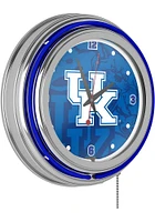 Kentucky Wildcats Fade Retro Neon Wall Clock