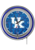 Kentucky Wildcats Fade Retro Neon Wall Clock