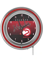 Atlanta Hawks Hardwood Classic Retro Neon Wall Clock