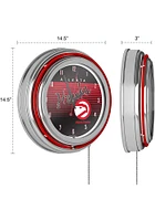 Atlanta Hawks Hardwood Classic Retro Neon Wall Clock