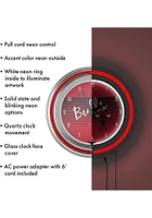 Chicago Bulls Hardwood Classic Retro Neon Wall Clock