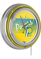 Indiana Pacers Hardwood Classic Retro Neon Wall Clock
