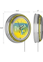 Indiana Pacers Hardwood Classic Retro Neon Wall Clock