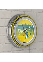 Indiana Pacers Hardwood Classic Retro Neon Wall Clock