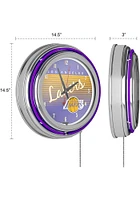 Los Angeles Lakers Hardwood Classic Retro Neon Wall Clock
