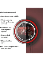 Miami Heat Hardwood Classic Retro Neon Wall Clock