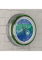 Minnesota Timberwolves Hardwood Classic Retro Neon Wall Clock