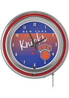 New York Knicks Hardwood Classic Retro Neon Wall Clock