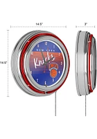 New York Knicks Hardwood Classic Retro Neon Wall Clock