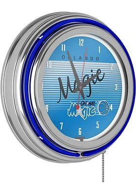 Orlando Magic Hardwood Classic Retro Neon Wall Clock