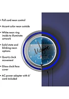 Orlando Magic Hardwood Classic Retro Neon Wall Clock