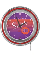 Phoenix Suns Hardwood Classic Retro Neon Wall Clock