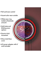 Phoenix Suns Hardwood Classic Retro Neon Wall Clock