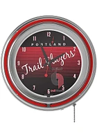 Portland Trail Blazers Hardwood Classic Retro Neon Wall Clock