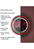 Portland Trail Blazers Hardwood Classic Retro Neon Wall Clock