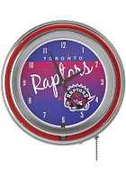 Toronto Raptors Hardwood Classic Retro Neon Wall Clock