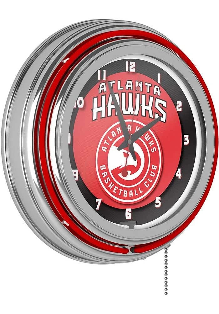 Atlanta Hawks Retro Neon Wall Clock