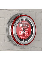 Atlanta Hawks Retro Neon Wall Clock