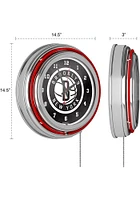 Brooklyn Nets Retro Neon Wall Clock