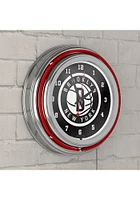 Brooklyn Nets Retro Neon Wall Clock
