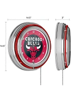 Chicago Bulls Retro Neon Wall Clock