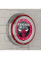 Chicago Bulls Retro Neon Wall Clock